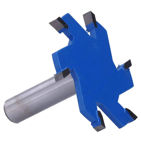 Premium 6-Flute Router Bit T-Slot Woodworking Tool Made From Durable YG8 Alloy And Carbon Steel for precise cutting.
