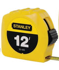 Beefy 12 Foot Tape Measure Kit Half Inch Wide Three Pack With High Contrast Blade, Bright Yellow Case, 3-Rivet Corrosion-Resistant Hook