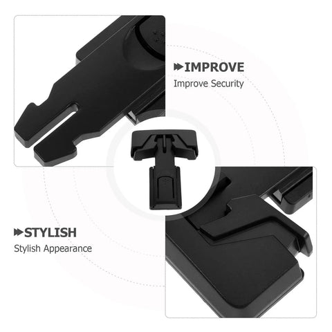 Kid Proof Fridge Lock Set For Cabinets And Freezers 4 Pack Durable ABS With Sleek Black Finish detail images