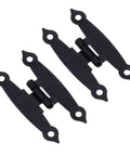 Old School Antique Bronze Decorative Hinge For Wooden Boxes And Cabinets 65x33mm Butt Hinge Black Zinc Alloy Hardware 2 Pack