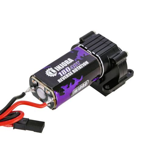 180 Pro 48T RC Gearbox For 1/18 TRX4M With Low Range Steel Gears, CNC Machined, preassembled wiring, Neodymium Magnet Motor