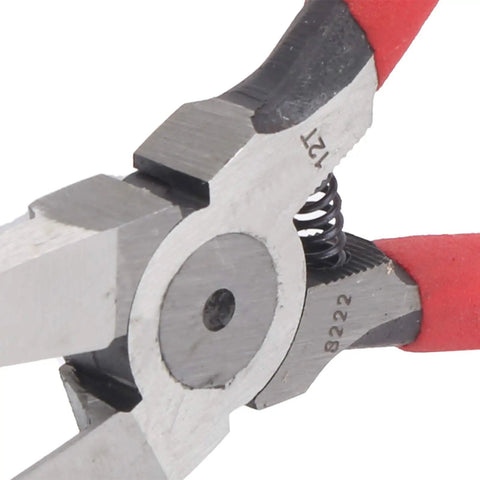 Close-up of Heavy Duty Wire Stripper And Diagonal Pliers Automatic Stripping with frosted grip handle, showcasing the narrow jaw design.