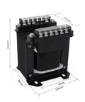 Side view of Pro Grade Machine Tool Control Transformer 220V To 220V with AVR, overcurrent protection, and thermal safeguards