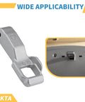 Washer Door Lock Strike Replacement Part For LG Kenmore Elite Front Load Washers Unlock Secure Closure MFG63099101 Compatible With WM3170CW WM3670HVA Door latch hook, gray metal