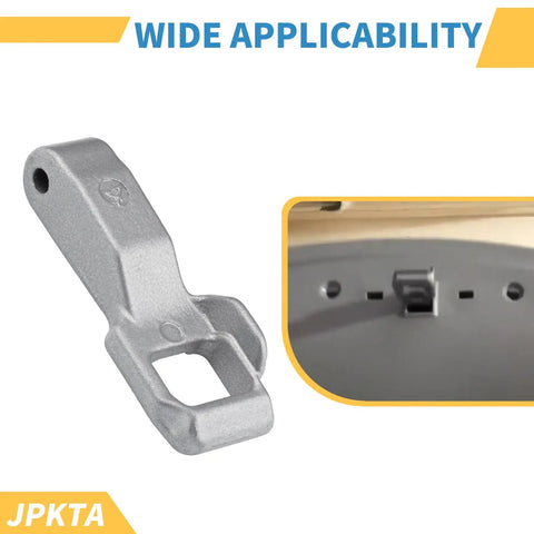 Washer Door Lock Strike Replacement Part For LG Kenmore Elite Front Load Washers Unlock Secure Closure MFG63099101 Compatible With WM3170CW WM3670HVA Door latch hook, gray metal