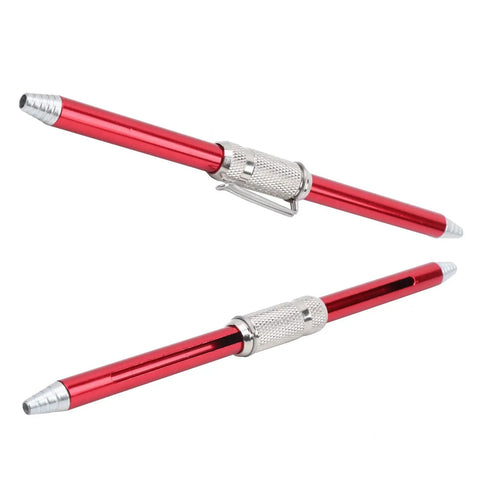 Red TIG Welding Wire Feed Pen For Pro Welders with stainless steel finger feeder and rod holder, ultra lightweight compact tool.