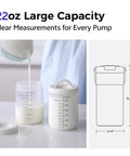 22 Oz Portable Breast Milk Cooler showing clear measurement lines, ideal for work commutes, featuring heavy-duty vacuum insulation.