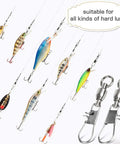 Interlock Snap Ball Bearing Fishing Swivels For Saltwater And Freshwater Tackle High Strength Corrosion Resistant Leader Lure Line Connectors 25 Pieces 20 Lb Capacity with hard lures