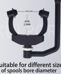 Adjustable Fishing Line Spooler For Casting Spinning And Trolling Reels No Line Twist Portable Line Winder front view