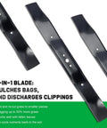 Must Have 21 Inch Mulching Blades Replacement For Craftsman And Husqvarna Lawn Mowers 2 Pack Circle Hole Mounting Pattern