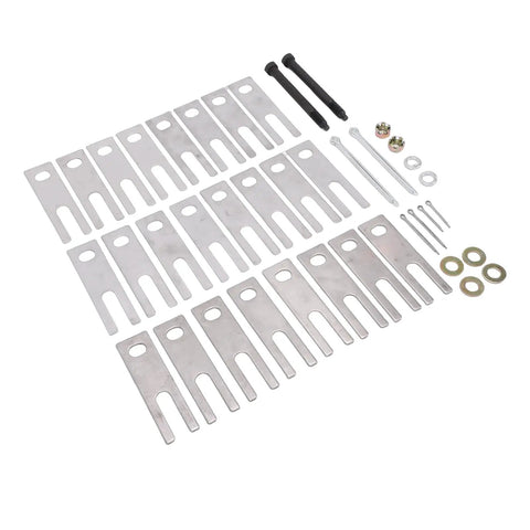 Stainless Steel Trailing Arm Shim Kit For Chevy 1963 1982 Rear Trailing Control Arm Shim Set with installation hardware layout