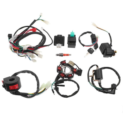 Complete Ignition Coil Kit With Wiring Harness CDI Stator For Motorcycle ATV Quad Pit Bike Buggy Go Kart 50cc 70cc 90cc 110cc 125cc