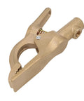 Sturdy Brass A Shaped Welding Ground Clamp With High 300 Amp Conductivity For Heavy Duty Stick And Arc Welder Jobs That Get Tough And Need Reliable Power Connections Every Time, 141mm length.