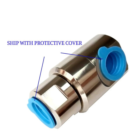 Heavy Duty Hose Reel Swivel With Grease Zerk Half Inch Female NPT Inlet Outlet Nickel Plated Steel For Industrial Use
