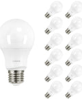 Dimmable LED A19 Bulbs 60W Equivalent 800 Lumens 2700K Soft White E26 Base 9W Energy Saving Perfect For Bedroom Living Room Home Office 12 Pack