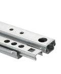 Smooth As Butter Heavy Duty Steel Drawer Glides Two Pack Side Mounted Ball Bearing Cabinet Hardware Full Extension Furniture Setup Quiet Operation 246 Mm, close-up of steel drawer slides.