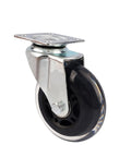 Five Piece Set Of 3 Inch PU Casters For Furniture Polyurethane Transparent Stem Wheels High Capacity Smooth Rolling Heavy Duty Mobility