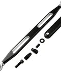 Adjustable Black Shifter Linkage For Harley Touring Bikes, CNC Billet Aluminum Gear Shift Rod, Fits Road King Softail Dyna Electra Glide Road Glide 1980 To 2024, Smooth Shifts, Durable, Badass Performance, black CNC billet aluminum linkage with mounting hardware