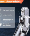 3 Piece Universal Joint Socket Set For One Quarter Inch Drive, Three Eighth Inch Drive And One Half Inch Drive With Swivel Ratchet Sockets, Chrome Vanadium Steel, Built Tough For Auto Maintenance And Repairs showing chrome joint