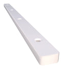 5 Pairs Hard-Hitting Hella Smooth Plastic Drawer Rails Side Mount Screw-On 11-Inch White with pre-drilled holes for easy installation.
