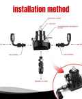 Universal EFI Fuel Pressure Regulator Kit With Gauge 0 To 100 Psi 6AN Fuel Line Fittings installation diagram