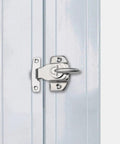 Heavy Duty Iron Table Latches And Door Hasps Two Pack Secure Connectors For Dining Tables Desks And Cabinets Silver Hardware On Door