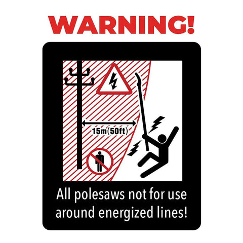 18 Foot Pole Saw Kit Featuring A 15 Inch Rust Resistant Blade And Three Interlocking Yellow Fiberglass Poles To Knock Out Overgrown Canopy Branches With Zero Sweat