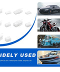 Electrical Wire Connectors Kit With 432 Pieces For Motorcycle Car Boat shown with images of car, motorcycle, vehicle, and boat.