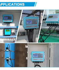 Ultrasonic Flow Meter Clamp On Digital Liquid Flow Meter Wall Mounted With Medium Transducer For Pipe DN50 To 700mm Water Seawater Oil Alcohol Sewage No Guesswork installed in various applications.
