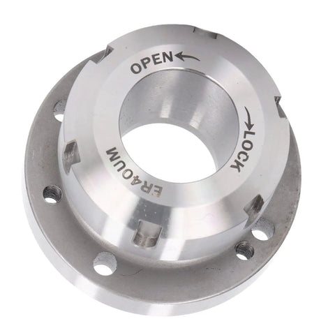 ER40 Collet Lathe Chuck Carbon Steel Heavy Duty Compact Replacement 80 mm Diameter For CNC Milling Machines Back Plate Mount Ready