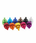 Colorful 1/4-20 aluminum thumb screws, including Orange 1 4 20 Textured Thumb Screws for DIY PC Case Builds, in a 10-pack.