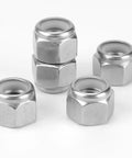 45 Pack 3/8-16 Nylon Lock Nuts In 304 Stainless Steel A2-70, Vibration Resistant Locking Nuts For Automotive And Machinery