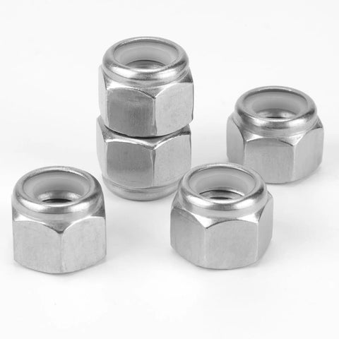 45 Pack 3/8-16 Nylon Lock Nuts In 304 Stainless Steel A2-70, Vibration Resistant Locking Nuts For Automotive And Machinery