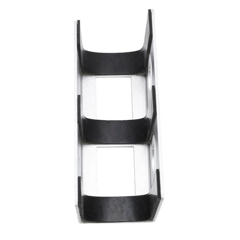 Slick Silver Under Desk Laptop Mount With Solid Aluminum Shelf And Anti Scratch Silicone Pads securely holds devices.