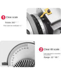 4 Inch Precision Dividing Head With 3 Jaw Chuck Semi Universal Rotary Table For Milling Machine showing clear scales for angle adjustments.