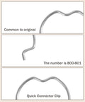 Eighteen Piece Transmission Line Clips Set With Three Sizes Six And Three Eighths Inch Six And One Half Inch Metal Quick Connector Retainer Clips 800-801