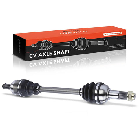 Heavy Duty Rear CV Axle Shaft Assembly Driver Or Passenger Side With Abs Wiring Plug And Play Fits Yamaha Grizzly 550 700 Kodiak 450 700 No Sweat Installation with packaging.