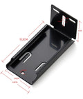 Heavy Duty Rear Mount Brackets For Soft Close Cabinet Drawer Slides 20 Pack Black Metal Replacement, dimensions labeled