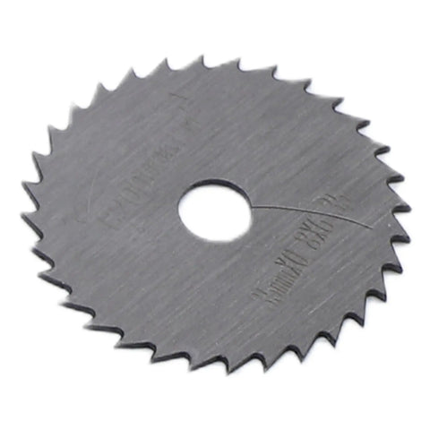 Saw blade from Internal PVC Pipe Cutter Kit With Adjustable Depth Gauge Guide Pro Grade Tool 6 Replacement Saw Blades And 4 Grinding Discs