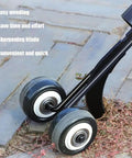 Adjustable Stand Up Weed Puller With Wheels For Garden Patio Backyard Lawn Sidewalk And Driveways Back Saving Easy Pull Weeding Tool for standing weeds on pavement