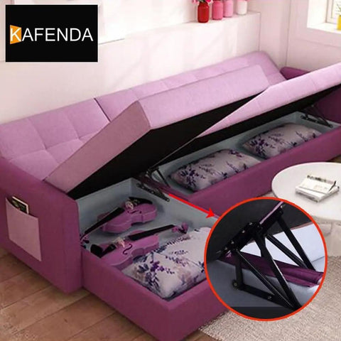 Bench Seat Hinges And Lift Spring Set For Bed Boxes And Chests, Pull Down Storage Lids, Galvanized Steel in sofa