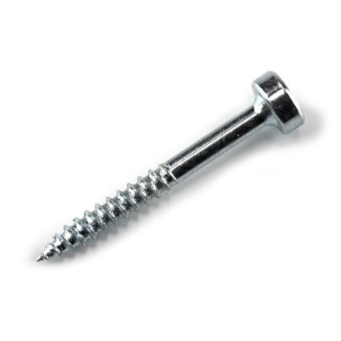Zinc Pocket Hole Screws For Woodworking And Cabinetry, 1-1/4 Inch Fine Thread Pan Head Indoor Use, 100 Count, SPS-F125-100