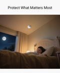 Photoelectric Smoke Alarm With App Alerts, Smart Smoke Detector, Self Test, UL217 10th Edition And CAN ULC S531 Certified, Hub Required, mounted on bedroom ceiling