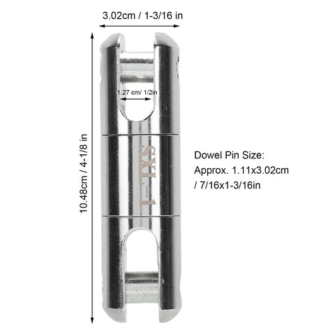 Tough As Nails One Ton Cable Pulling Swivel forged from solid stainless steel, measuring 10.48cm, ideal for heavy wire lines.