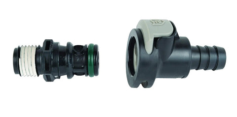Sprayless Marine Fuel Connector Universal Male And Female Quick Fit With Thread Sealant for three eighths inch and five sixteenths inch
