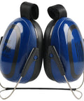 Behind The Head Neckband Earmuffs For Full Brim Hard Hats, Low Profile Hearing Protection With SNR 27 Decibels NRR 22 Decibels
