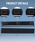 Passenger-side B-pillar outer trim, black plastic, 20.7 in long, for Chrysler Town & Country and Dodge Grand Caravan.
