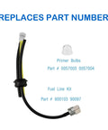 2 Pack Repower Kit With Fuel Line, Filter, Primer Bulb, Spark Plug And Tank Grommet For Gas Trimmers And Lawn Gear parts layout