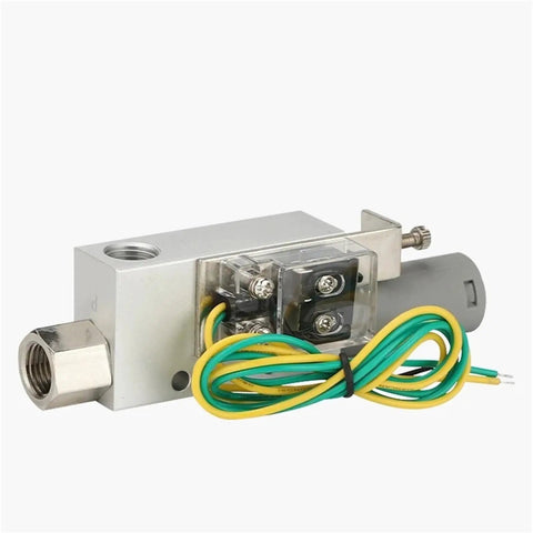 No Fuss Industrial Multistage Vacuum Generator With Rock Solid Frame Pulls strong negative pressure valve with wires and metallic body.
