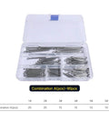 304 Stainless Steel Cotter Pin Assortment Kit 90 Piece Set with Hairpin R Clips in open plastic case